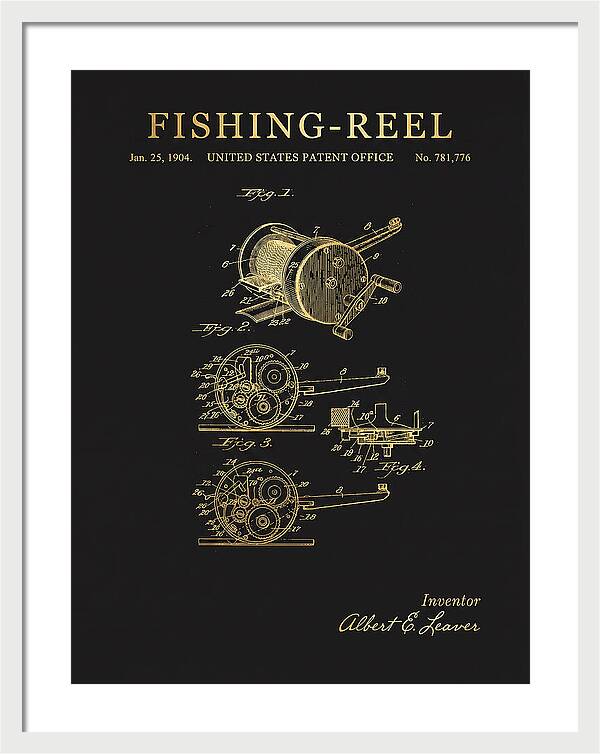 Fishing Reel Gold Patent Us781776a
