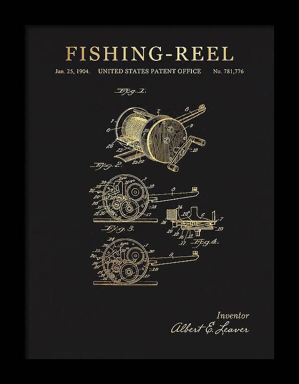 Fishing Reel Gold Patent Us781776a