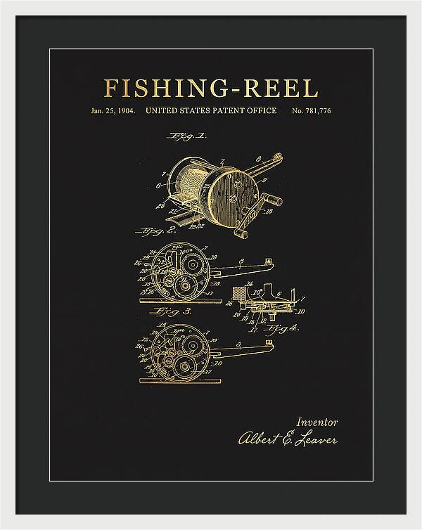 Fishing Reel Gold Patent Us781776a