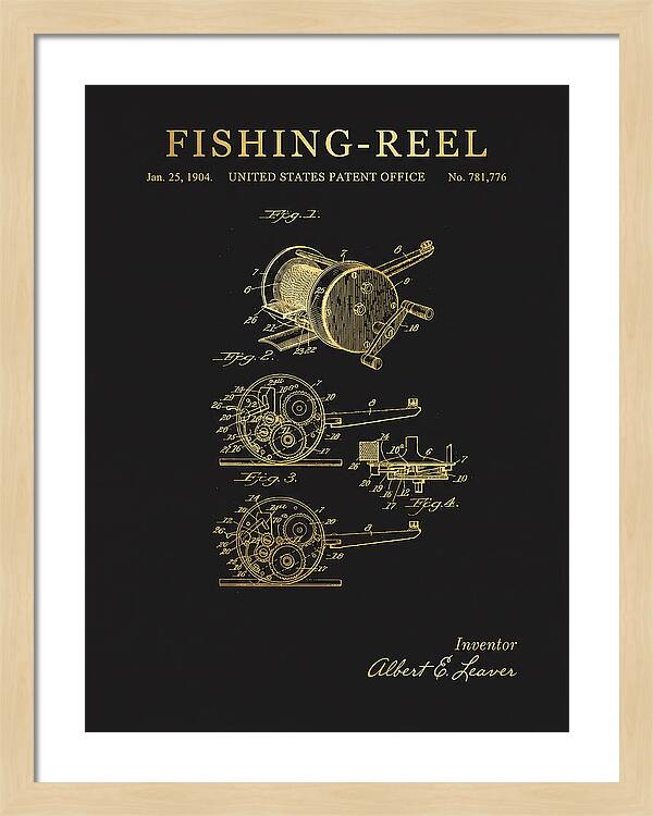 Fishing Reel Gold Patent Us781776a