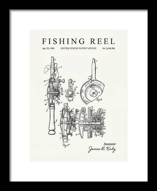 Fishing Reel Minimalist Patent Us2648506a