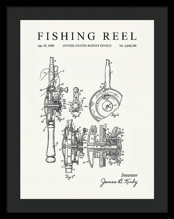 Fishing Reel Minimalist Patent Us2648506a