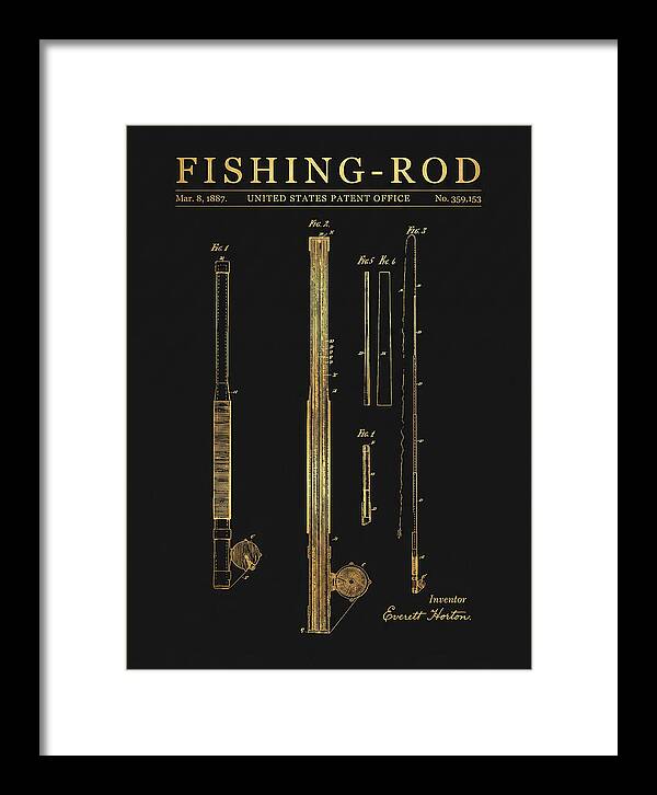 Fishing Rod Gold Patent Us359153a