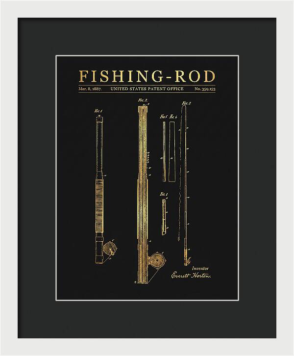 Fishing Rod Gold Patent Us359153a