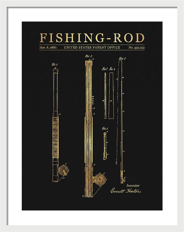 Fishing Rod Gold Patent Us359153a