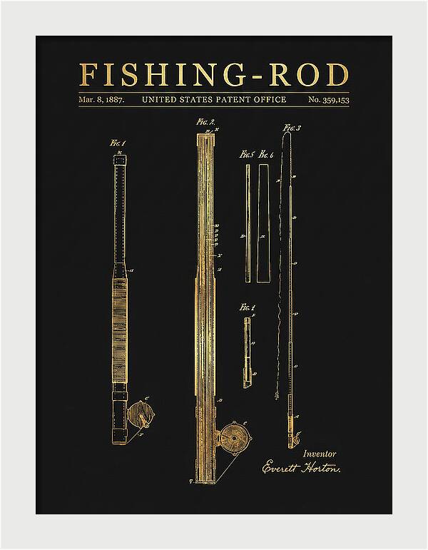 Fishing Rod Gold Patent Us359153a