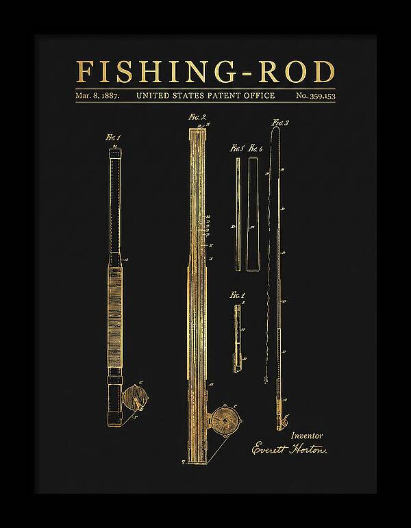 Fishing Rod Gold Patent Us359153a
