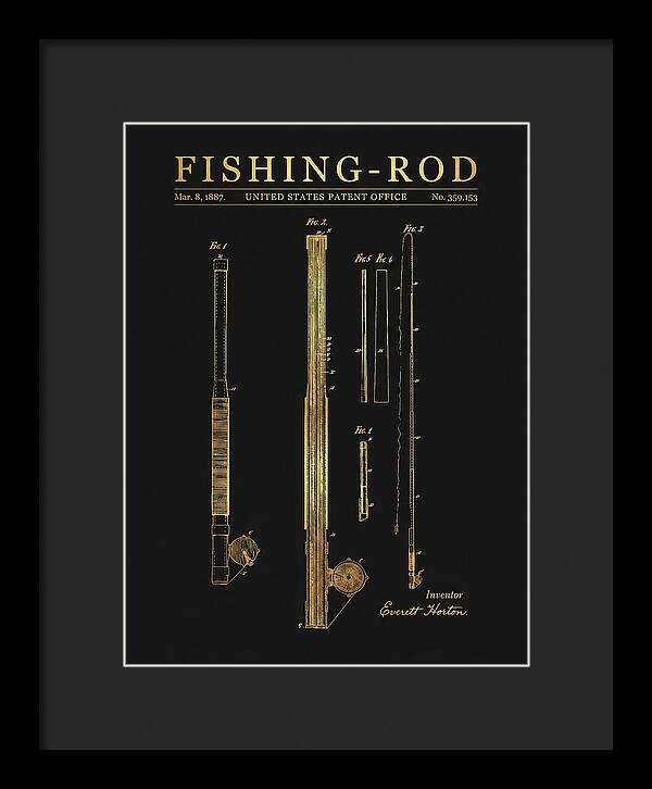 Fishing Rod Gold Patent Us359153a