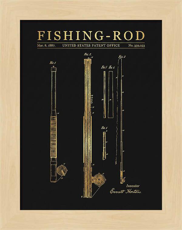 Fishing Rod Gold Patent Us359153a
