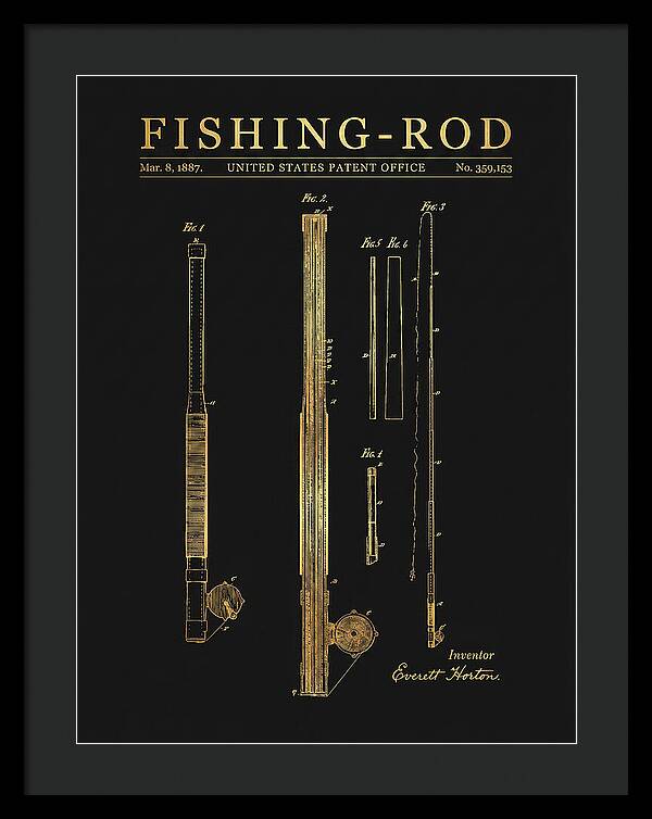 Fishing Rod Gold Patent Us359153a