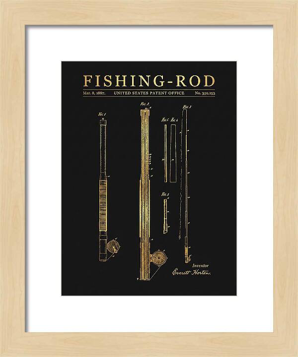 Fishing Rod Gold Patent Us359153a