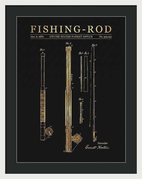 Fishing Rod Gold Patent Us359153a