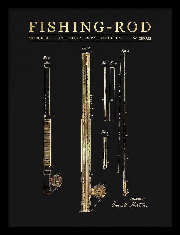 Fishing Rod Gold Patent Us359153a