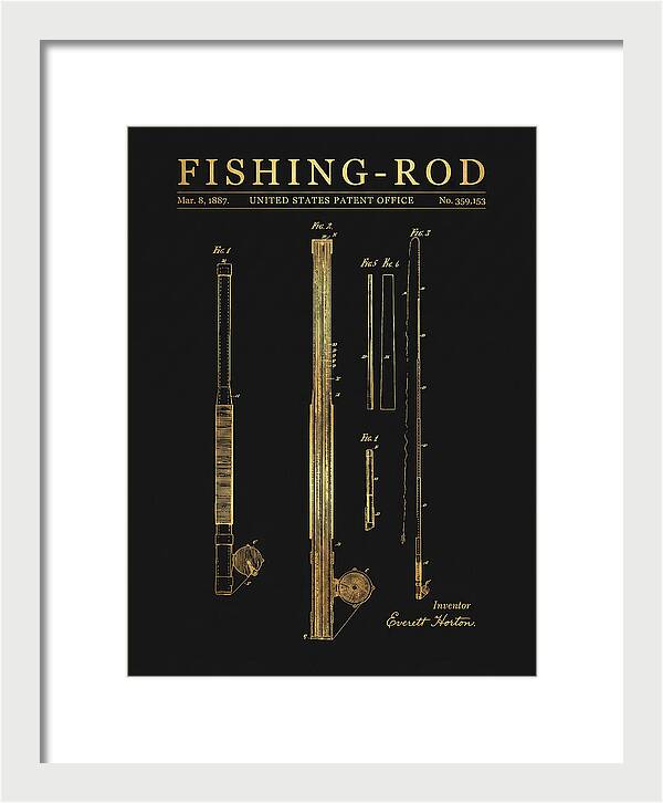 Fishing Rod Gold Patent Us359153a