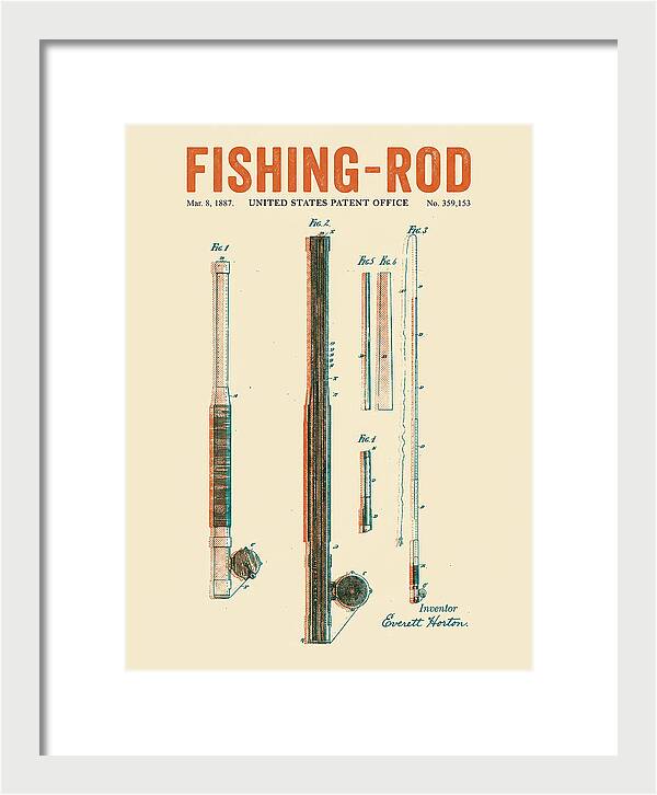 Fishing Rod Retro Patent Us359153a