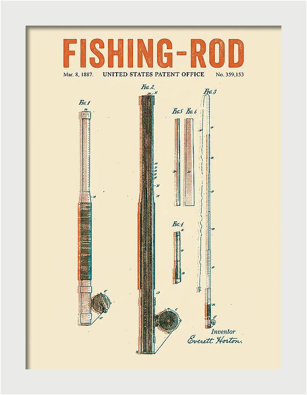 Fishing Rod Retro Patent Us359153a
