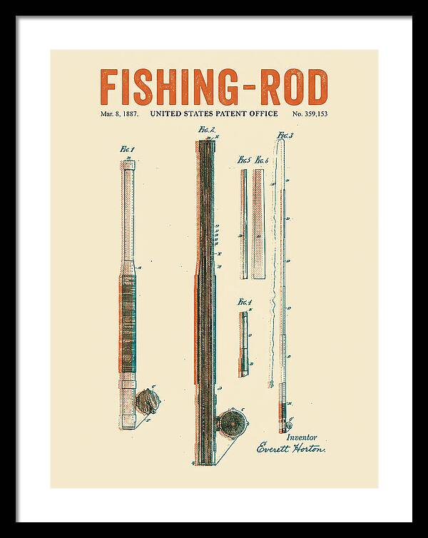 Fishing Rod Retro Patent Us359153a