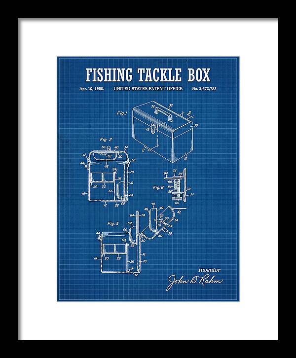 Fishing Tackle Box Blueprint Patent Us2673783a