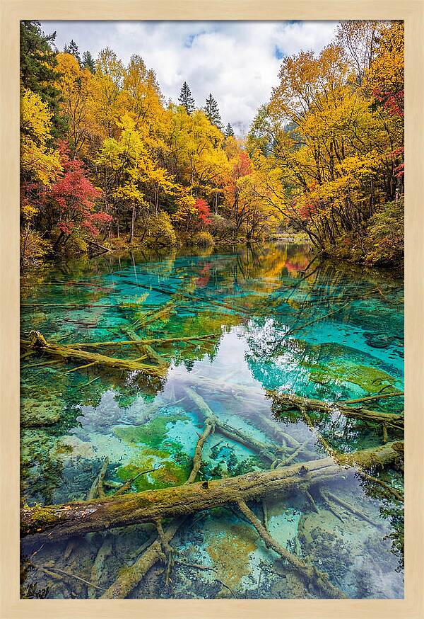 Five Flower Lake In Autumn