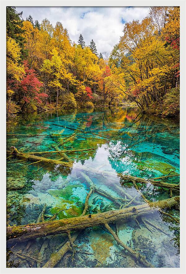 Five Flower Lake In Autumn
