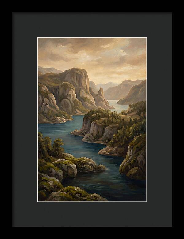Fjord Cliffs Rising Steep