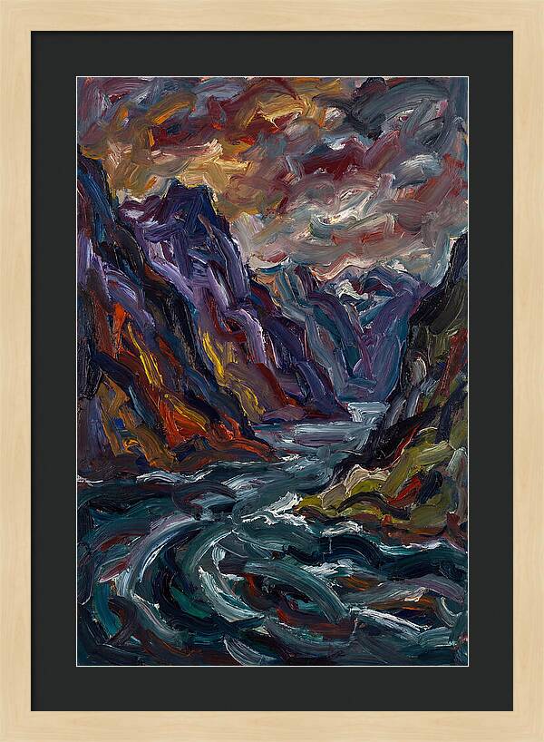 Fjord Landscape Expressionism