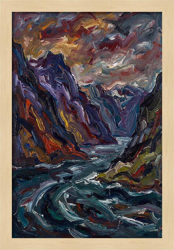 Fjord Landscape Expressionism