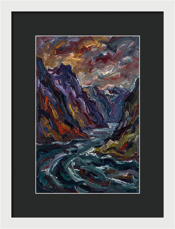 Fjord Landscape Expressionism