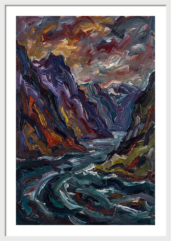 Fjord Landscape Expressionism