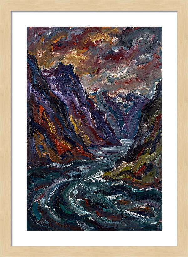 Fjord Landscape Expressionism