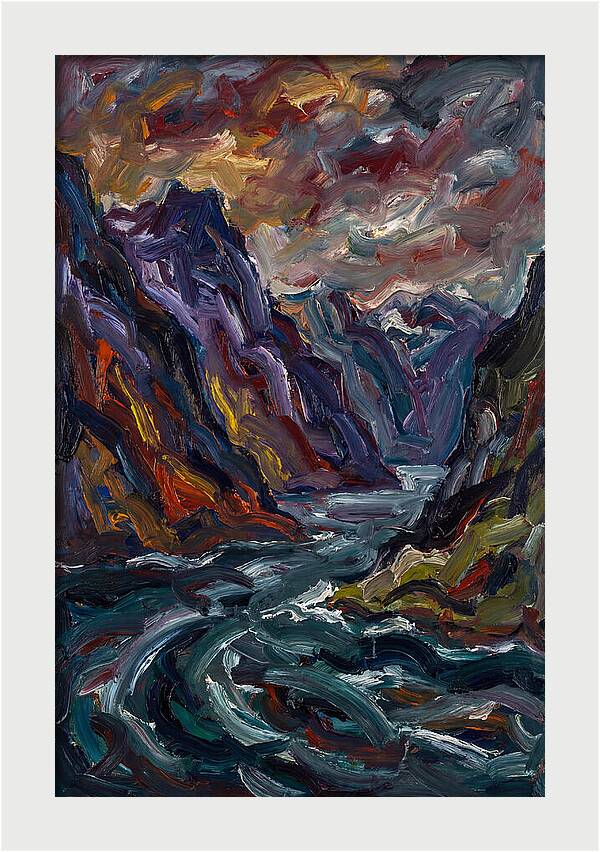 Fjord Landscape Expressionism