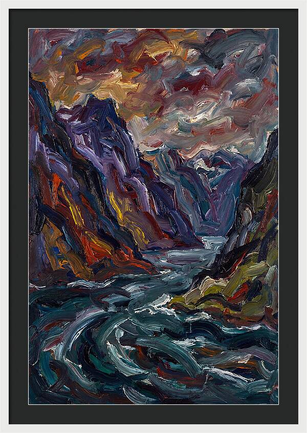 Fjord Landscape Expressionism