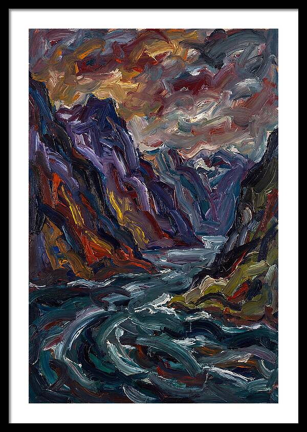 Fjord Landscape Expressionism