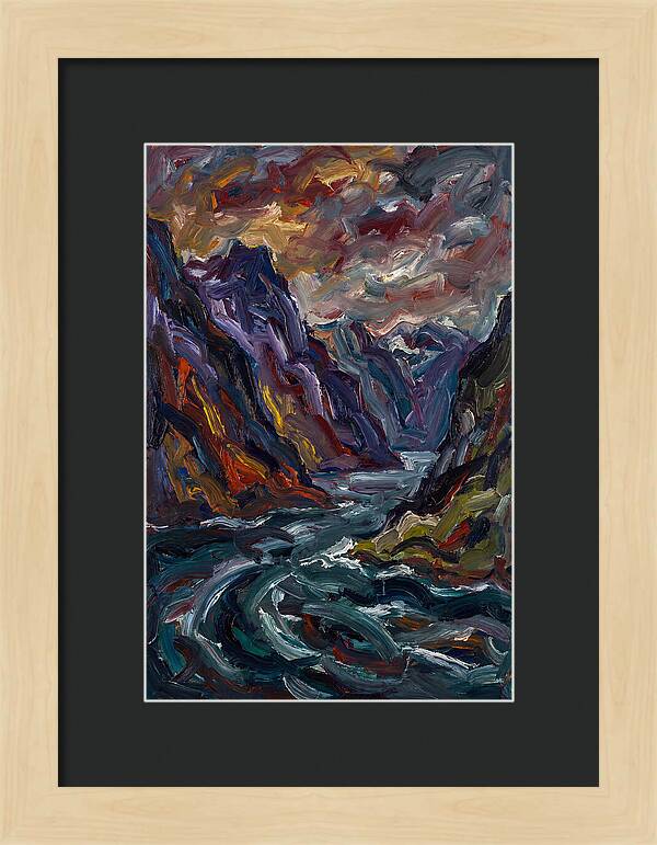 Fjord Landscape Expressionism