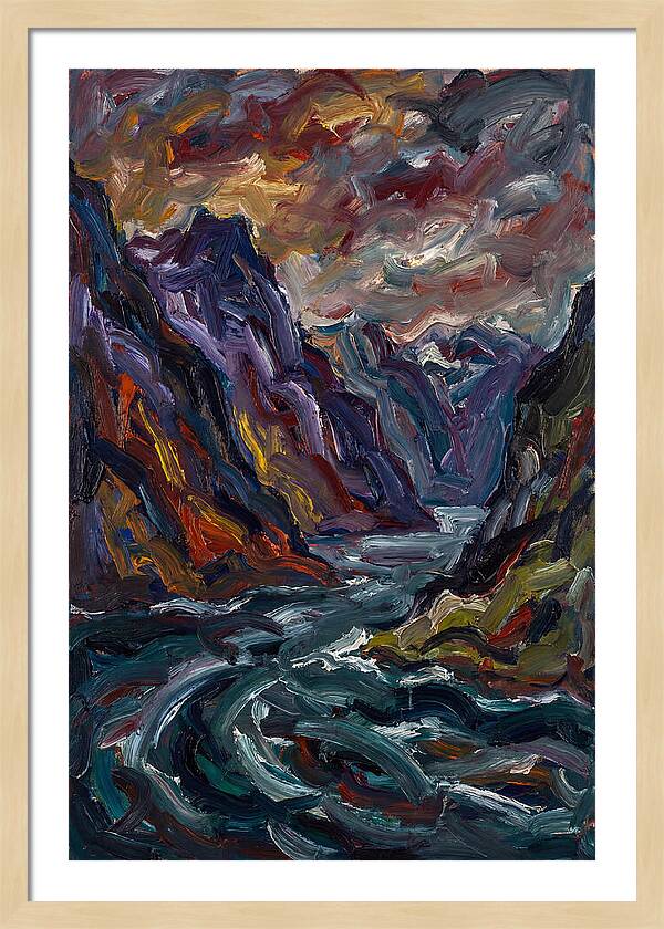 Fjord Landscape Expressionism