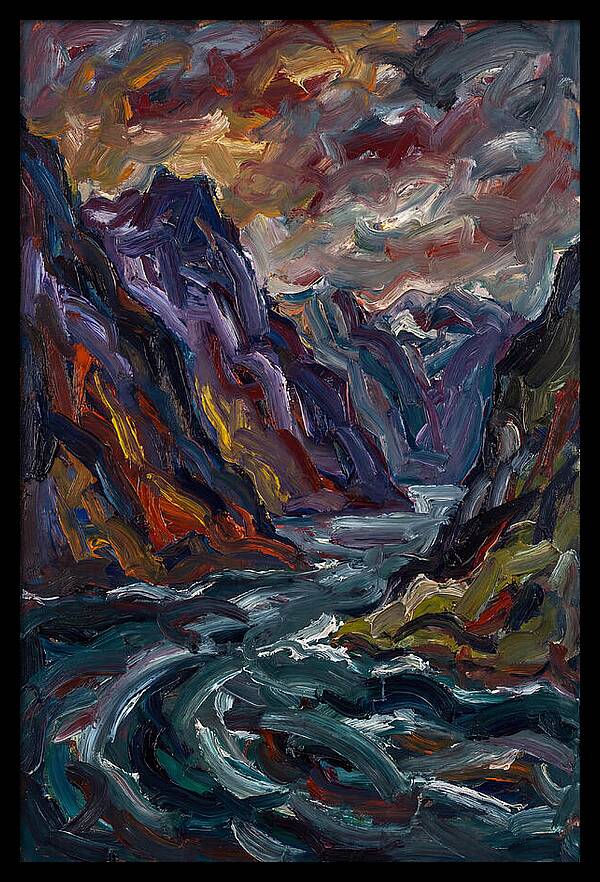 Fjord Landscape Expressionism