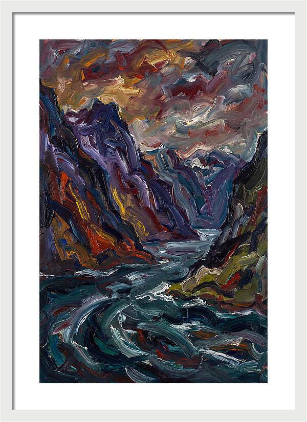 Fjord Landscape Expressionism
