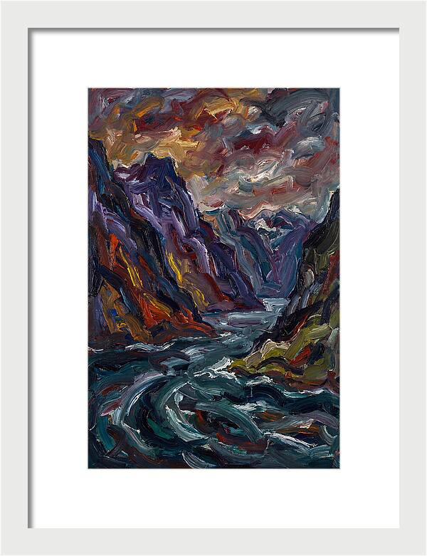 Fjord Landscape Expressionism