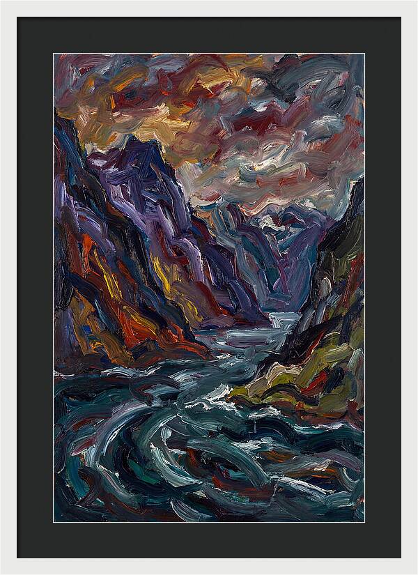 Fjord Landscape Expressionism