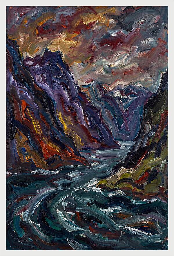 Fjord Landscape Expressionism