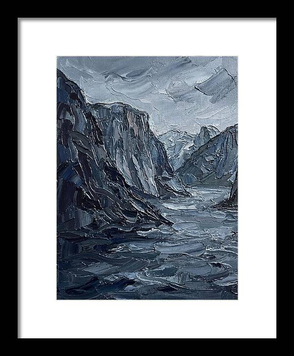 Fjord Landscape In Monochrome