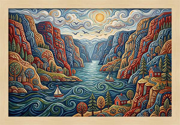 Fjord Landscape Serenity