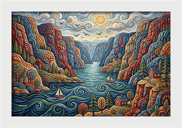 Fjord Landscape Serenity