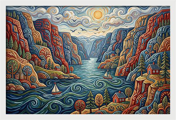 Fjord Landscape Serenity