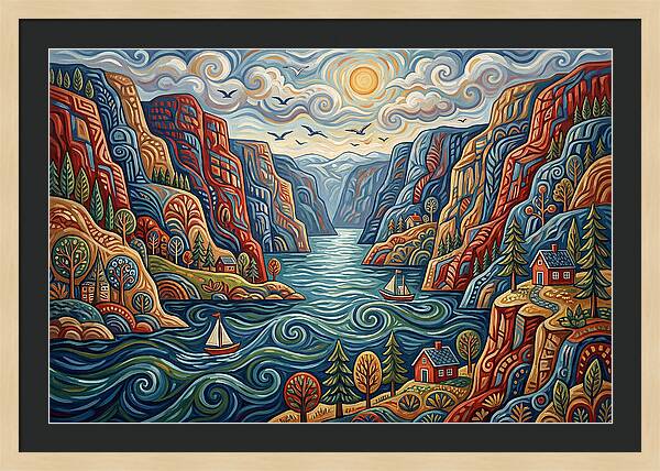 Fjord Landscape Serenity