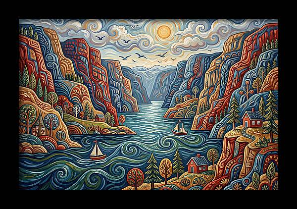 Fjord Landscape Serenity
