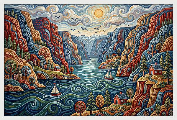 Fjord Landscape Serenity