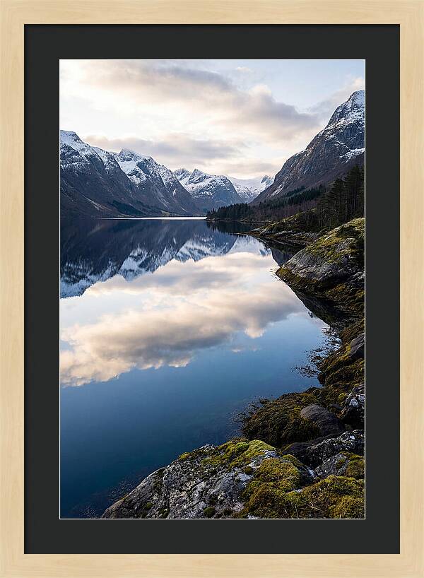 Fjord Reflections In Norway