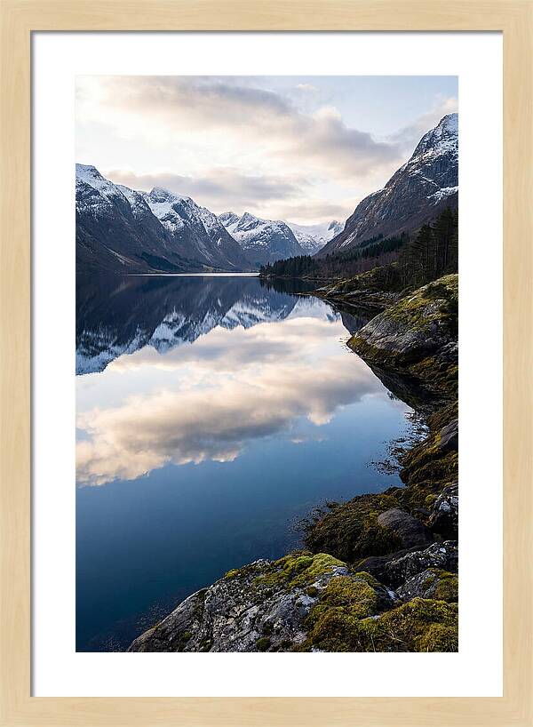 Fjord Reflections In Norway