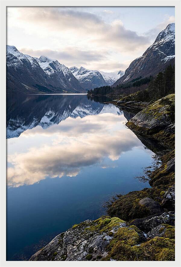 Fjord Reflections In Norway